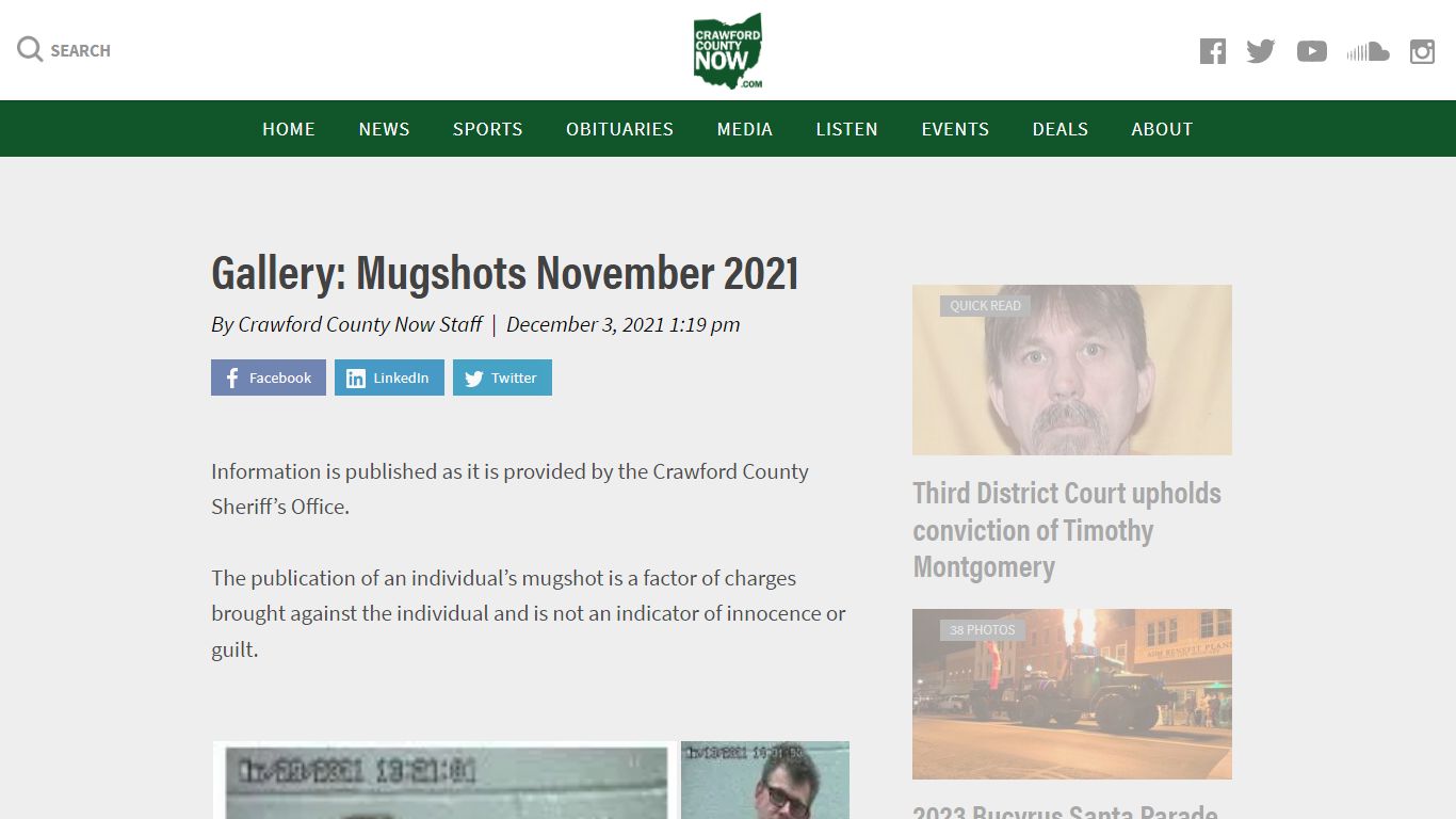 Gallery: Mugshots November 2021 - Crawford County Now